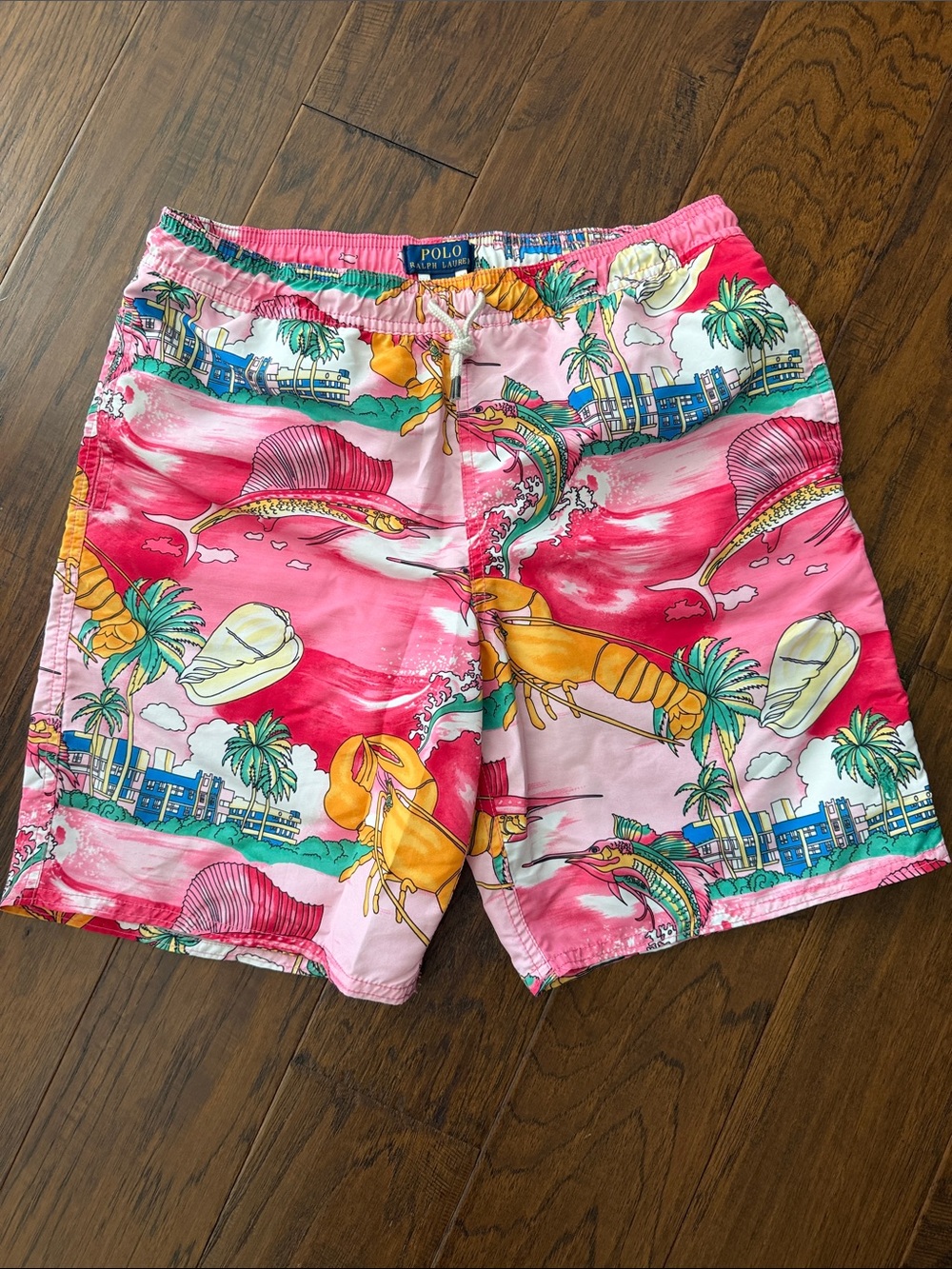 Polo by Ralph Lauren Tropical Print Swim Trunks